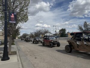 UTV Rentals Group Ride - muddy UTVs