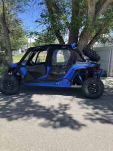 4 Seat Polaris UTV Rental - Blue
